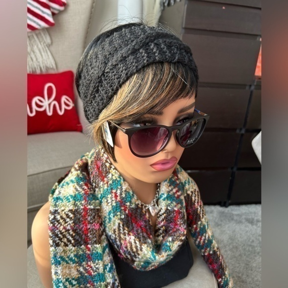 ❄️NWOT Black Knit 🧶 Chunky headband wrap